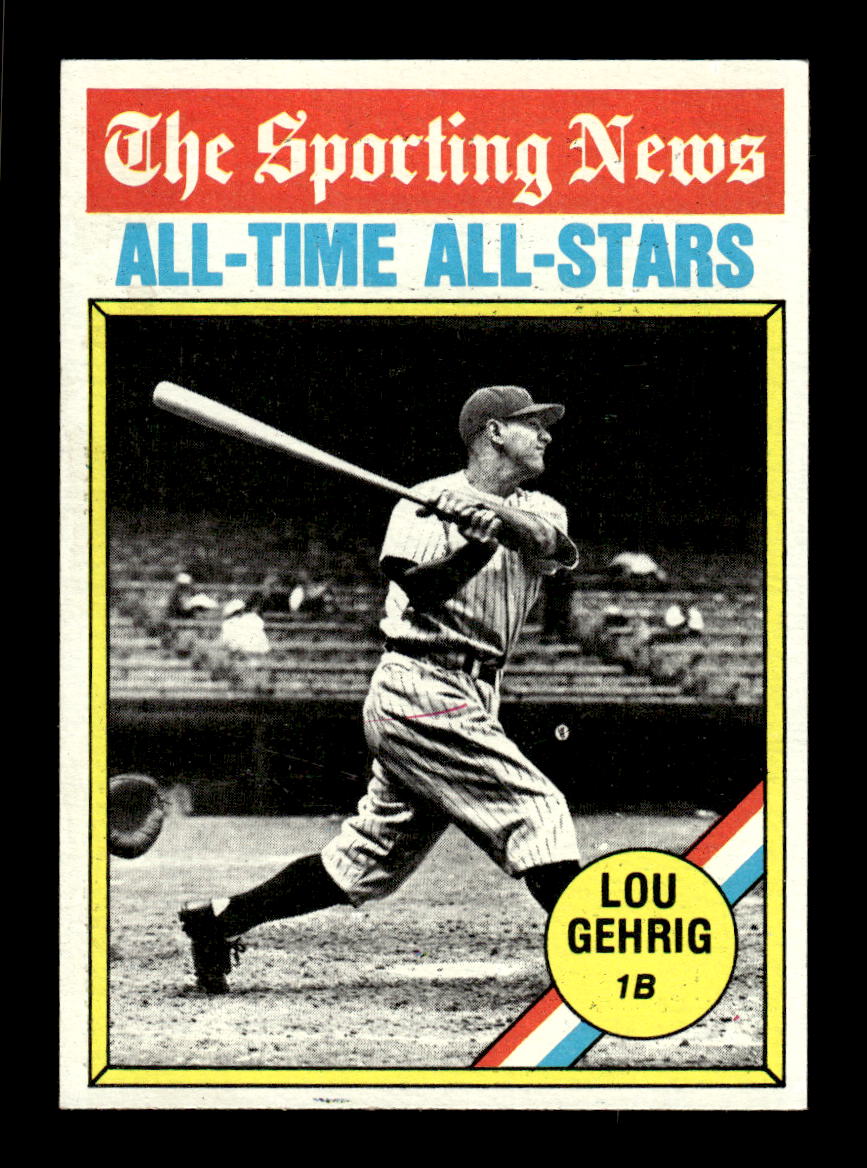 1976 Topps #341 Lou Gehrig New York Yankees VGEX CS26016779