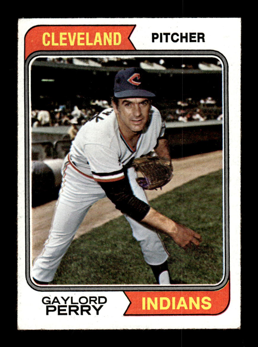 1974 Topps #35 Gaylord Perry Cleveland Indians VGEX CS26016799