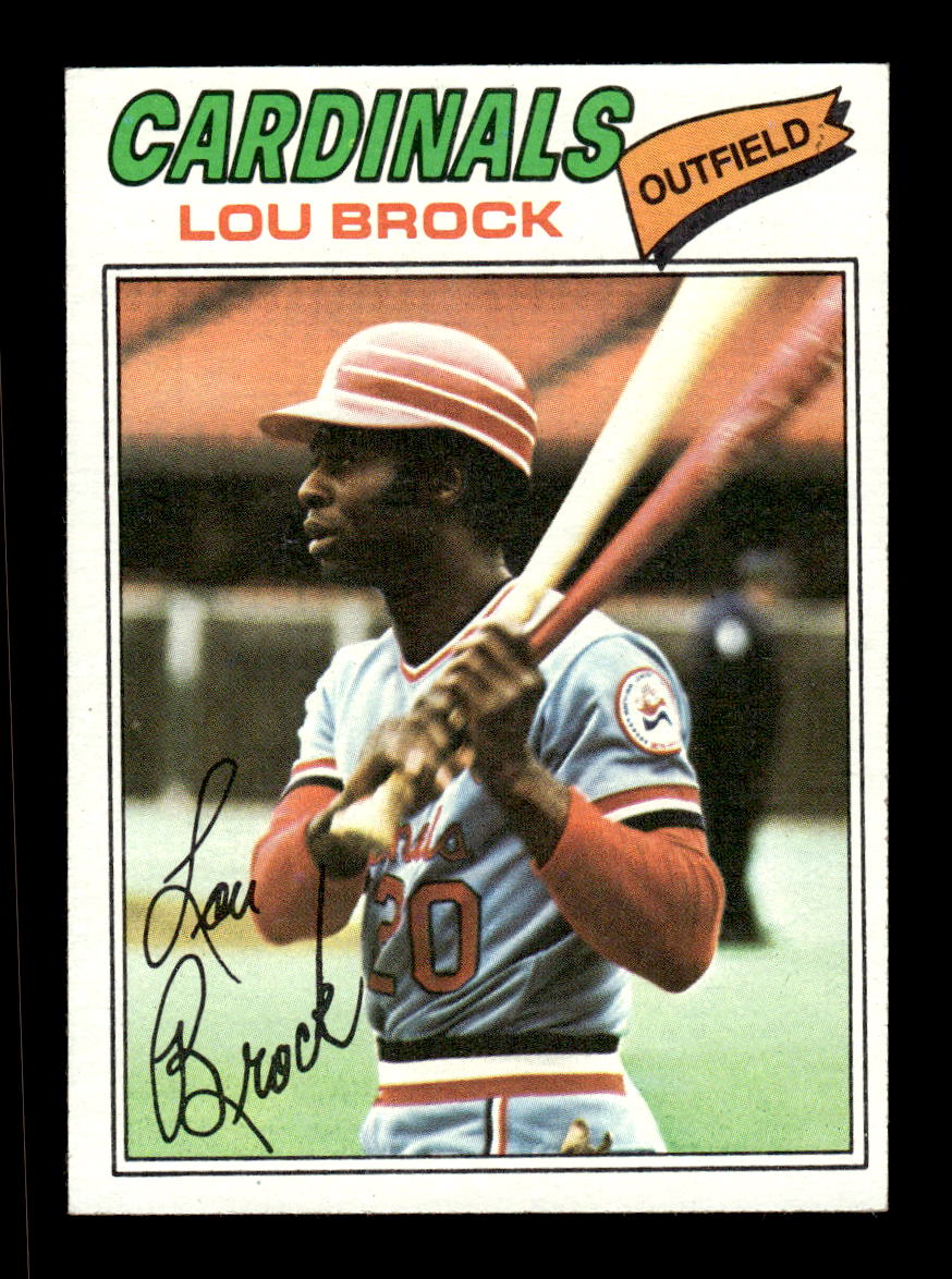 1977 Topps #355 Lou Brock St. Louis Cardinals VGEX CS26016812