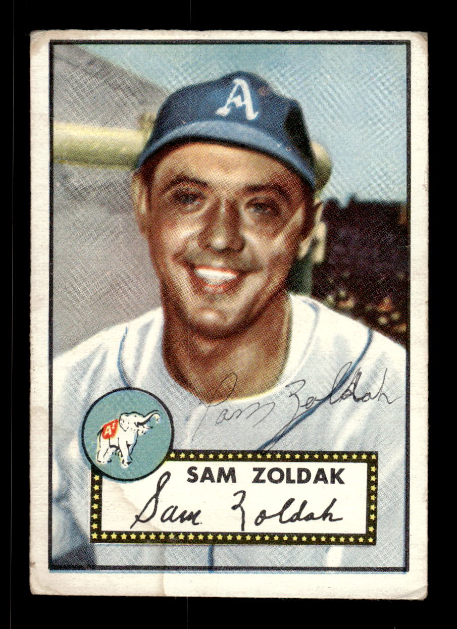 1952 Topps #231 Sam Zoldak Signed on Card Poor CS26016822