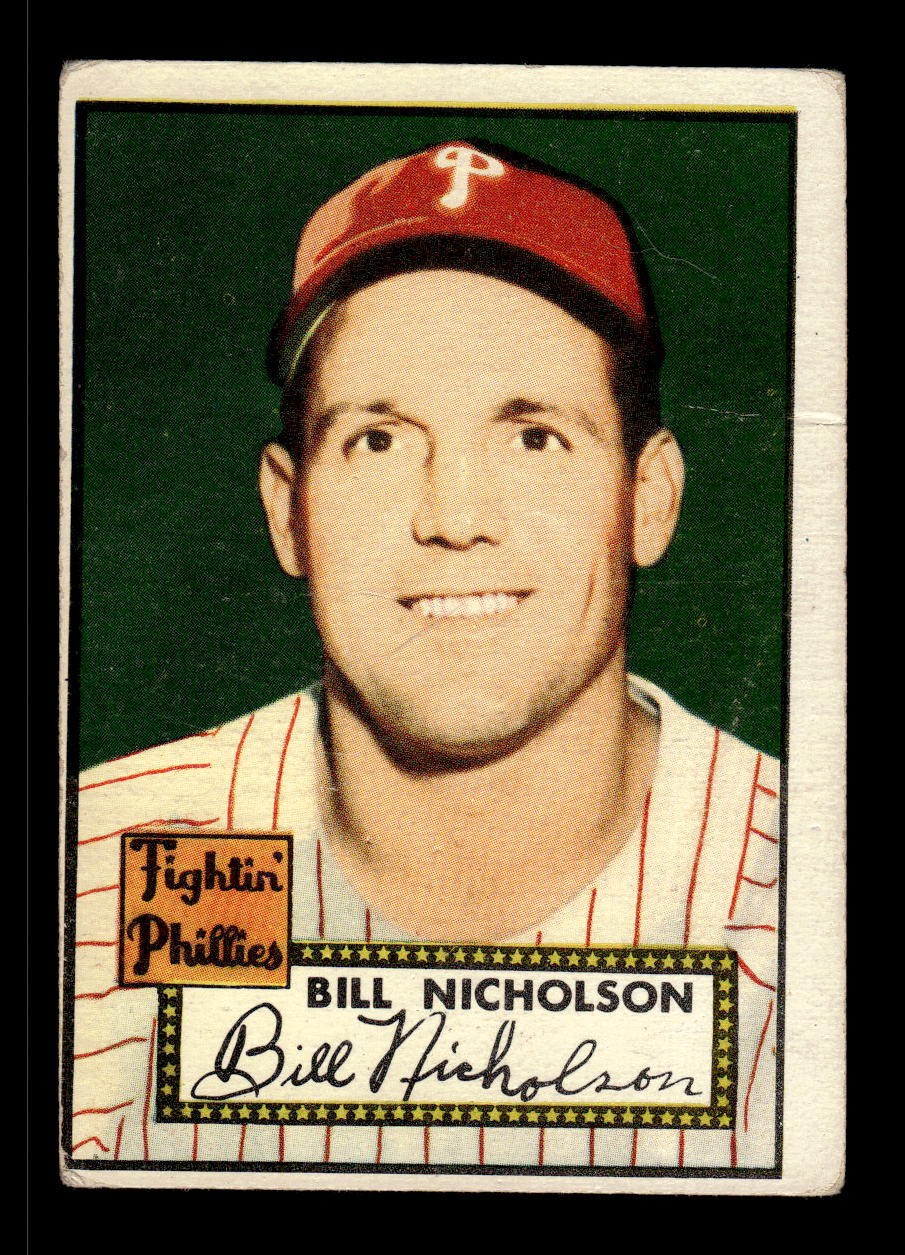 1952 Topps #185 Bill Nicholson Philadelphia Phillies Poor CS26016824