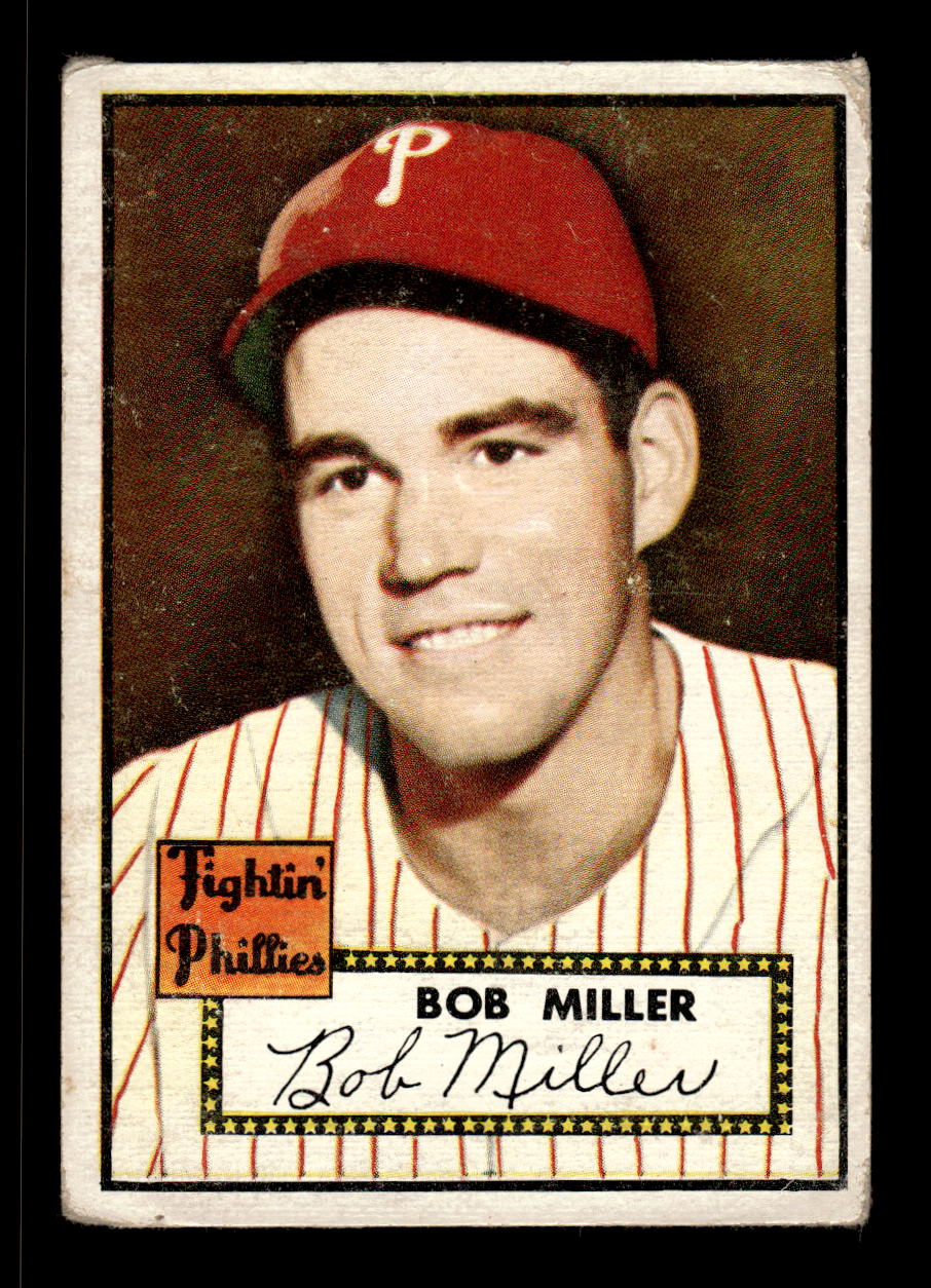1952 Topps #187 Bob Miller Philadelphia Phillies Poor CS26016826
