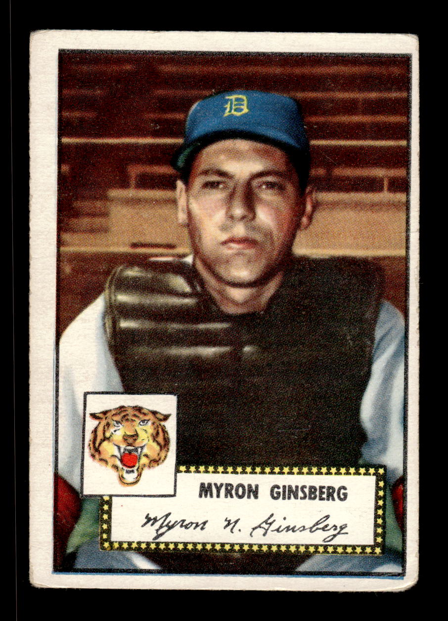 1952 Topps #192 Myron Ginsberg Detroit Tigers Poor CS26016828