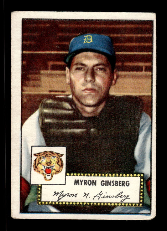 1952 Topps #192 Myron Ginsberg Detroit Tigers Poor CS26016828
