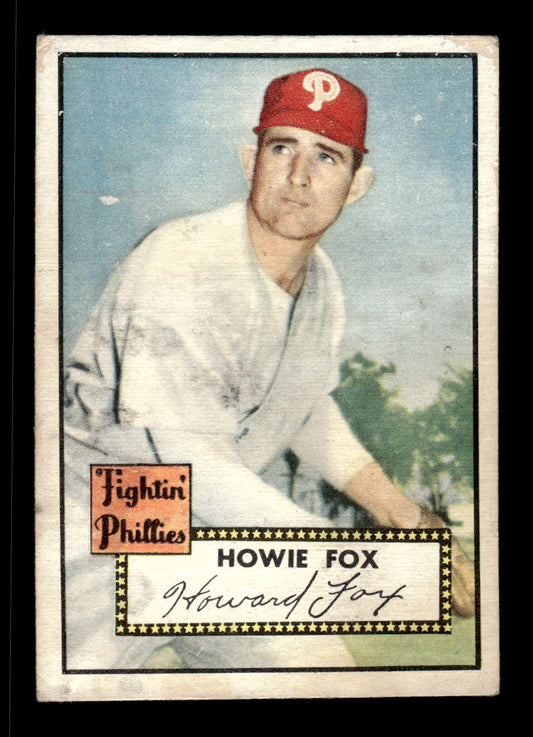 1952 Topps #209 Howie Fox Philadelphia Phillies Poor CS26016834