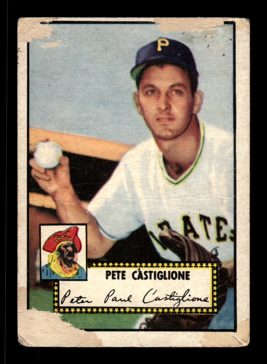 1952 Topps #260 Pete Castiglione Pittsburgh Pirates Poor CS26016839
