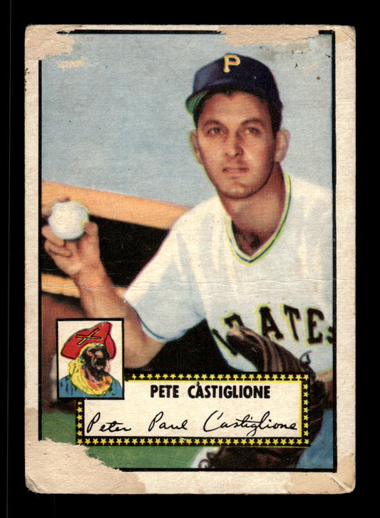 1952 Topps #260 Pete Castiglione Pittsburgh Pirates Poor CS26016839