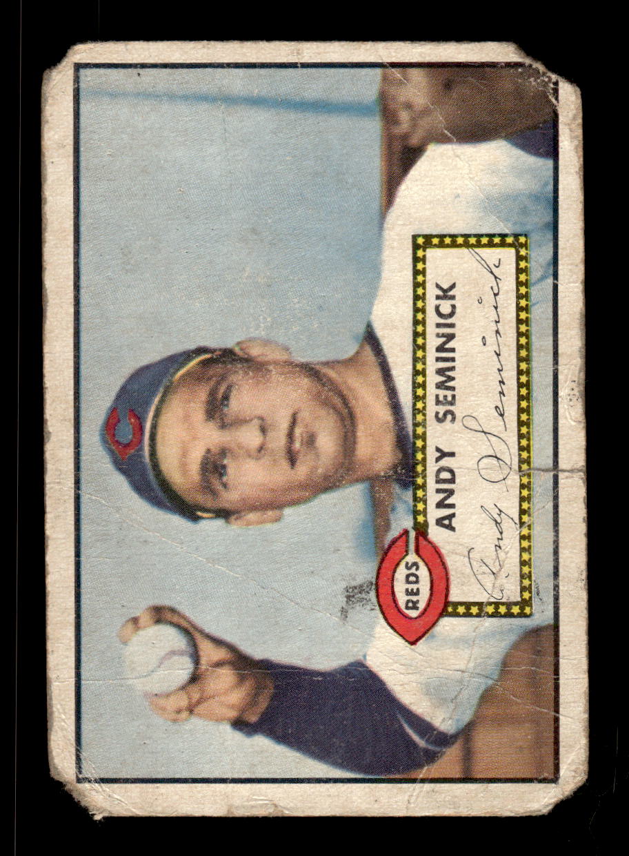 1952 Topps #297 Andy Seminick Cincinnati Reds Poor CS26016841