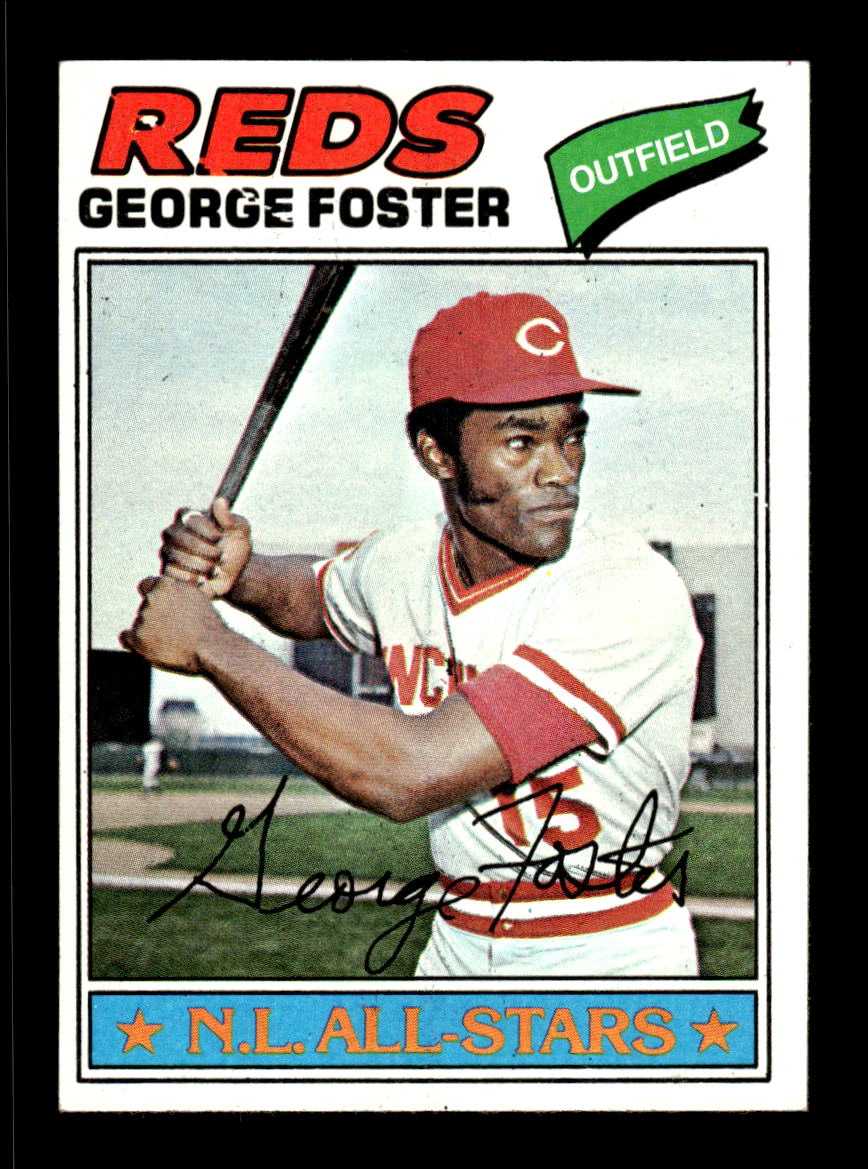 1977 Topps #347 George Foster Cincinnati Reds VG CS26016848