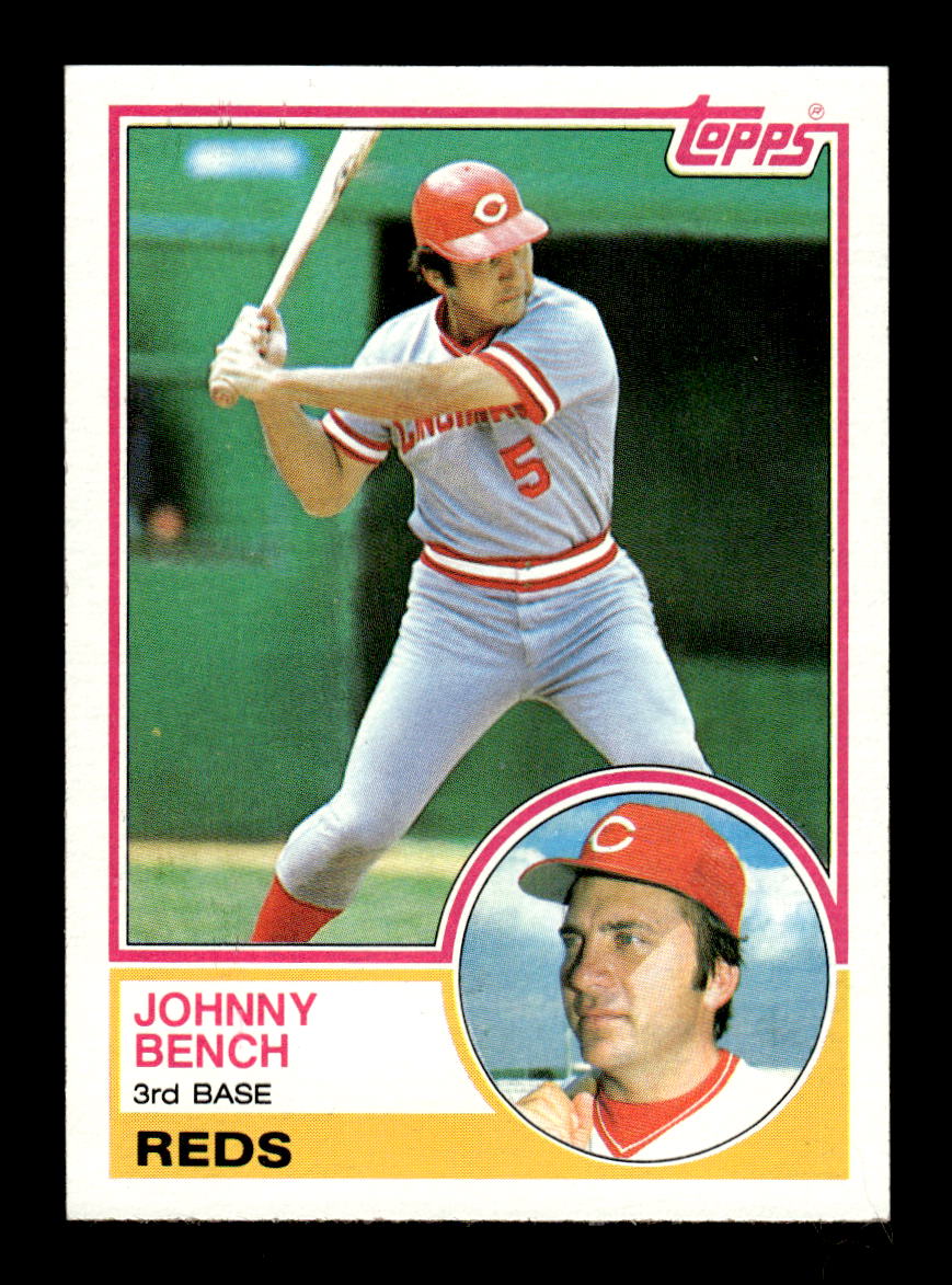 1983 Topps #60 Johnny Bench Cincinnati Reds VG CS26016864