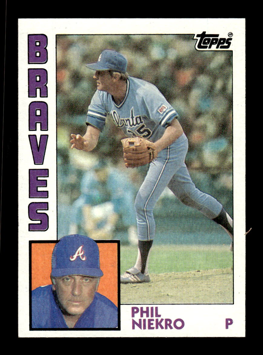 1984 Topps #650 Phil Niekro Atlanta Braves VG CS26016874