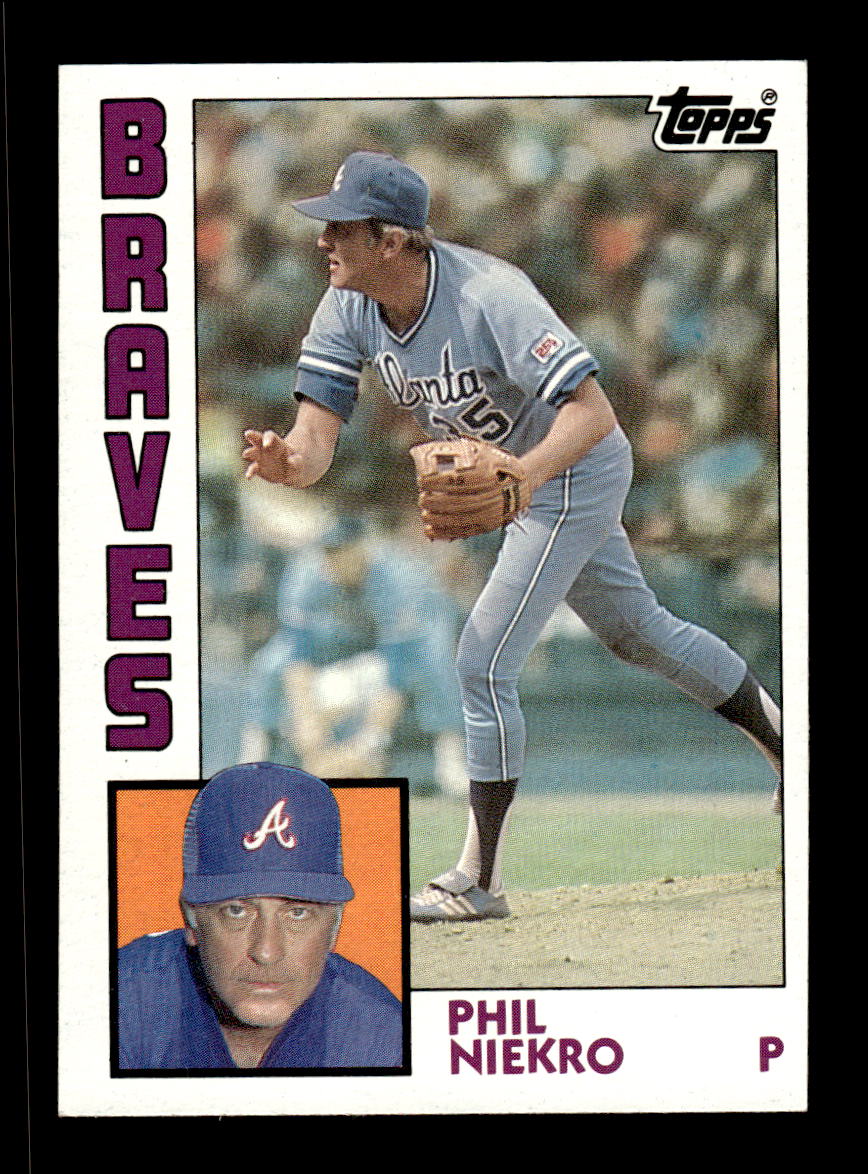 1984 Topps #650 Phil Niekro Atlanta Braves VG CS26016879