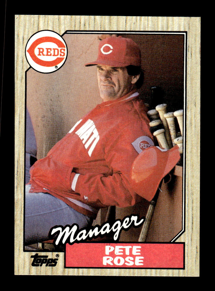 1987 Topps #393 Pete Rose Cincinnati Reds VG CS26016904