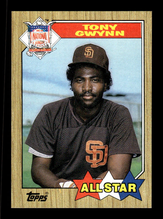 1987 Topps #599 Tony Gwynn San Diego Padres VG CS26016908