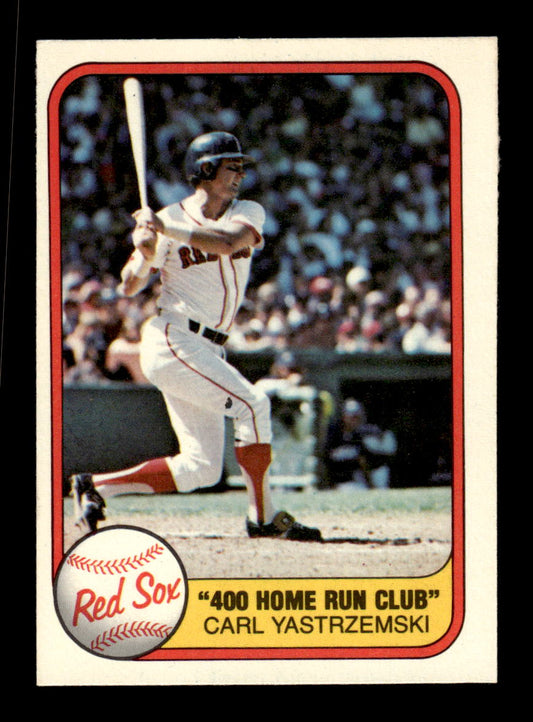 1981 Fleer #638 Carl Yastrzemski Boston Red Sox Poor CS26016911
