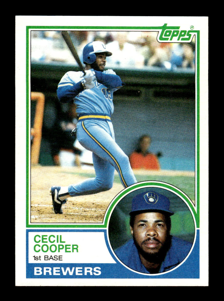 1983 Topps #190 Cecil Cooper Milwaukee Brewers VG CS26016917