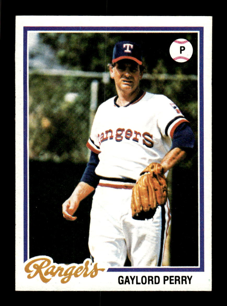 1978 Topps #686 Gaylord Perry Texas Rangers VG CS26016935