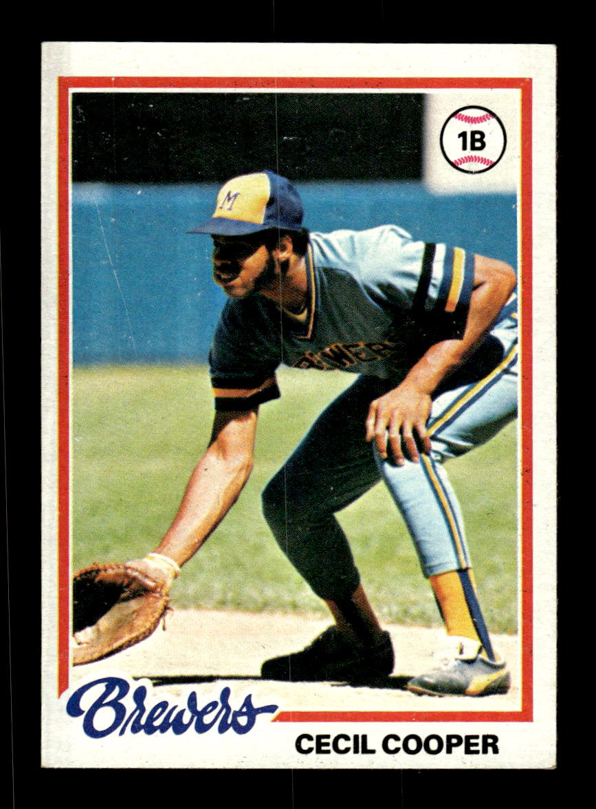 1978 Topps #154 Cecil Cooper Milwaukee Brewers VG CS26016940