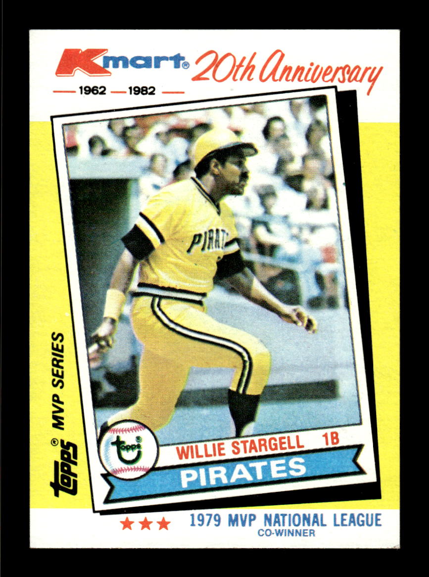 1982 Topps Kmart 20th Anniversary #37 Willie Stargell EX CS26016956