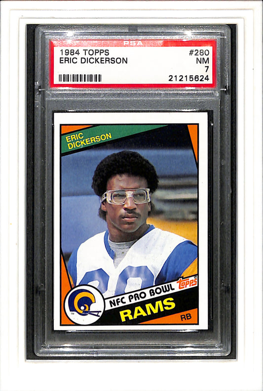 1984 Topps #280 Eric Dickerson PSA 7 SN 21215624