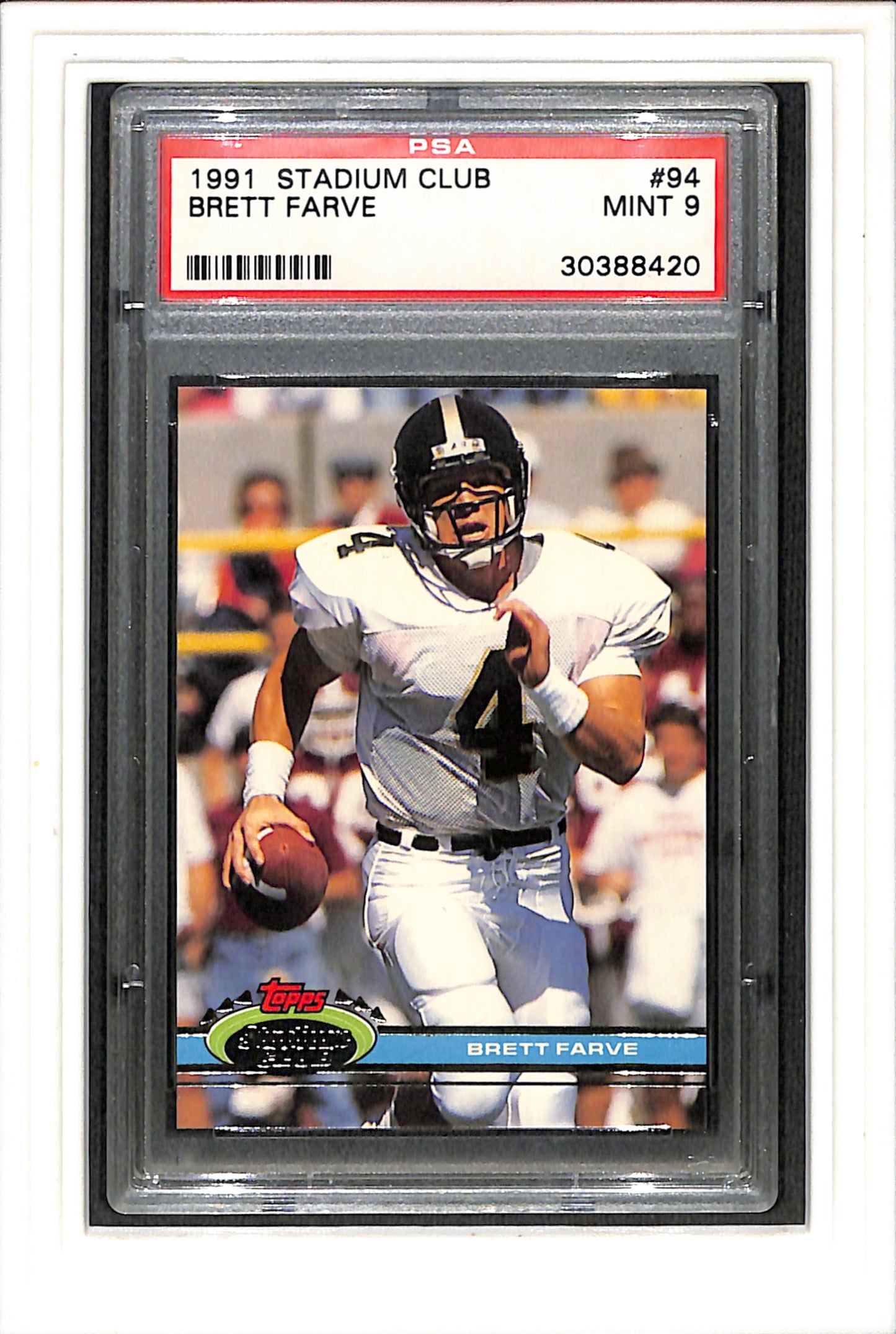 1991 Stadium Club #94 Brett Farve PSA 9 SN 30388420