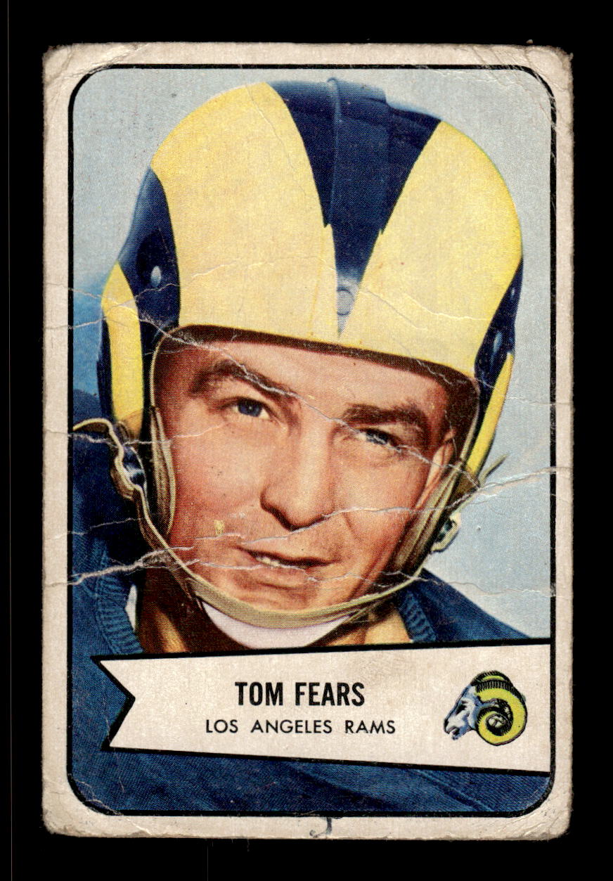 1954 Bowman #20 Tom Fears Los Angeles Rams Poor CS26017006