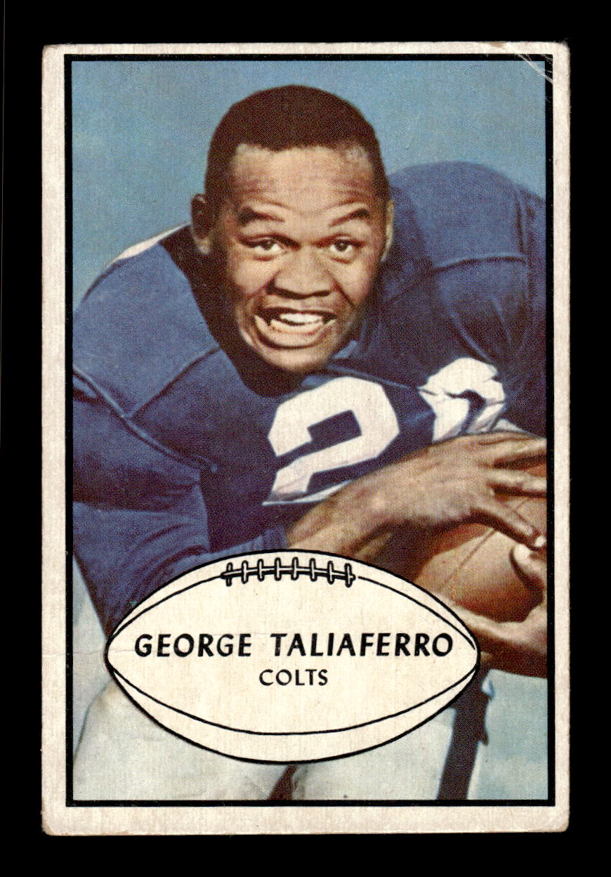 1953 Bowman #19 George Taliaferro Baltimore Colts F/G CS26017014
