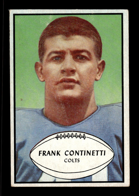1953 Bowman #44 Frank Continetti Baltimore Colts F/G CS26017016