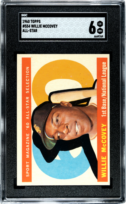1960 Topps #554 Willie Mccovey All-Star SGC 6 SN 6649769