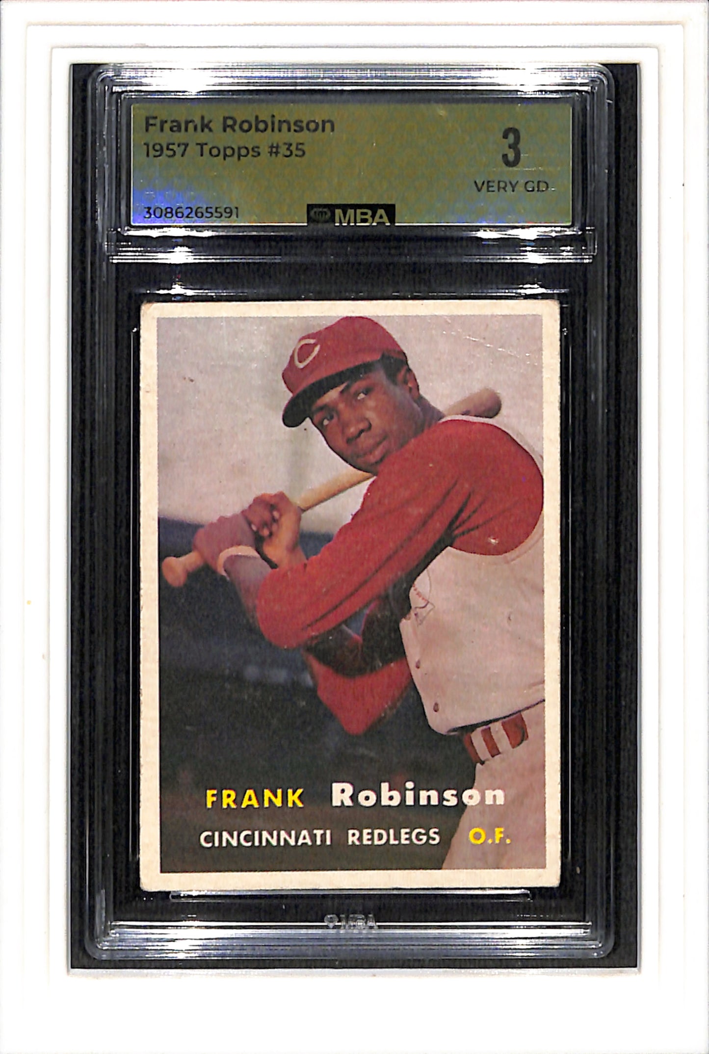 1957 Topps #35 Frank Robinson MBA 3 SN 3086265591