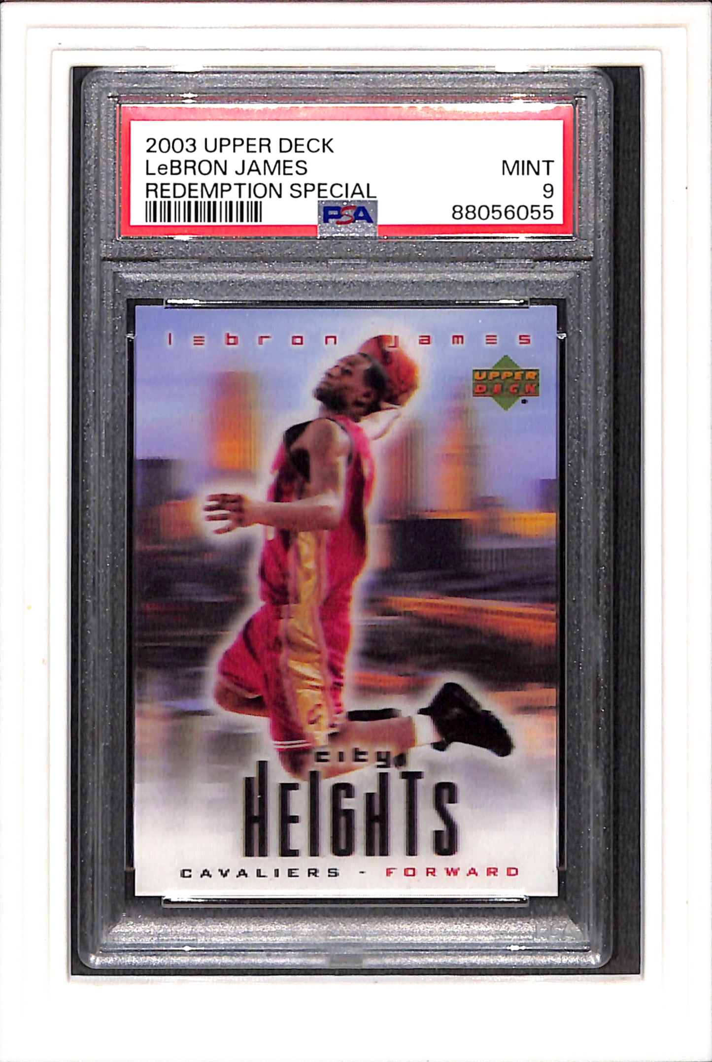 2003 Upper Deck Redemption Special Lebron James PSA 9 SN 88056055
