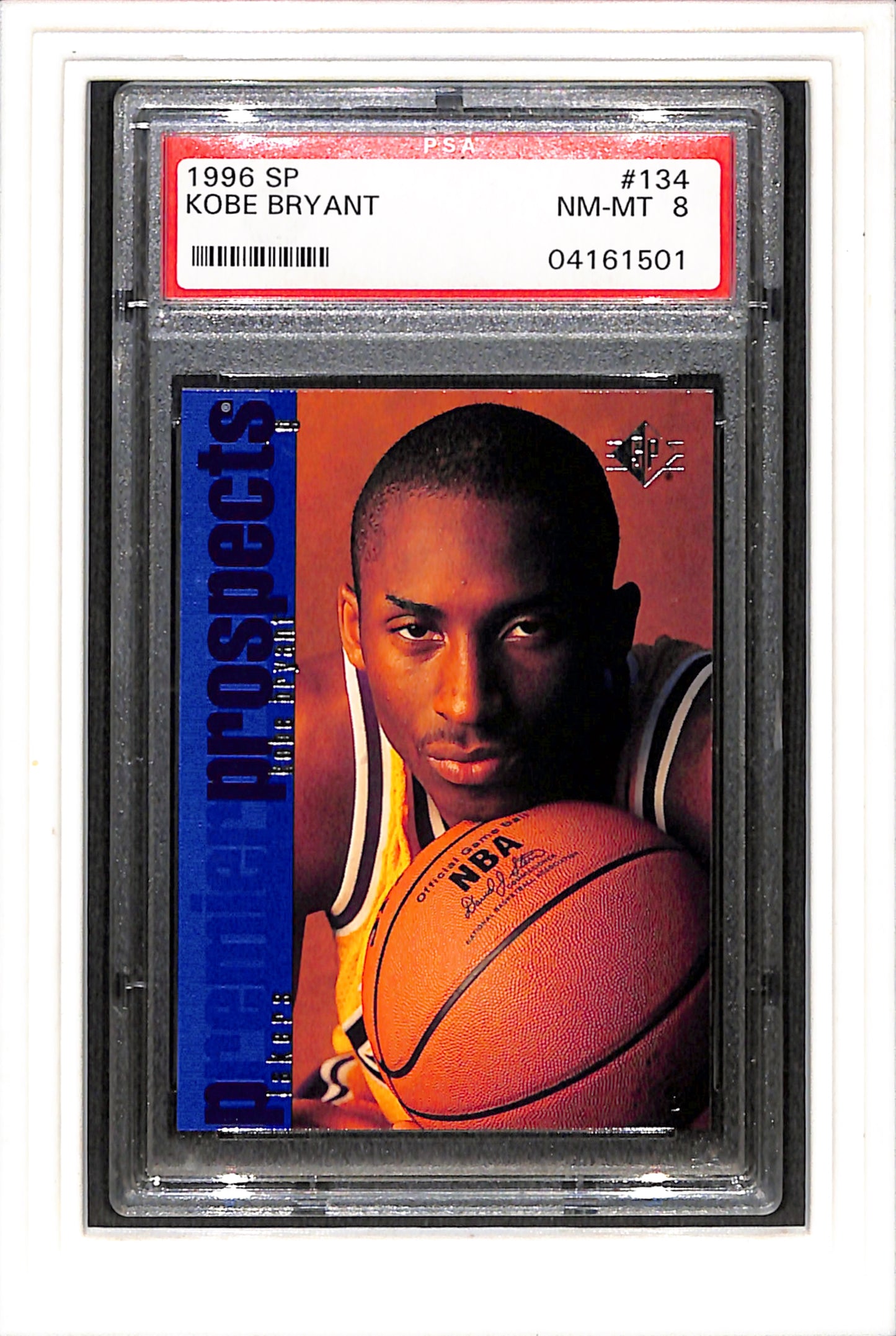 1996 Sp #134 Kobe Bryant PSA 8 SN 04161501