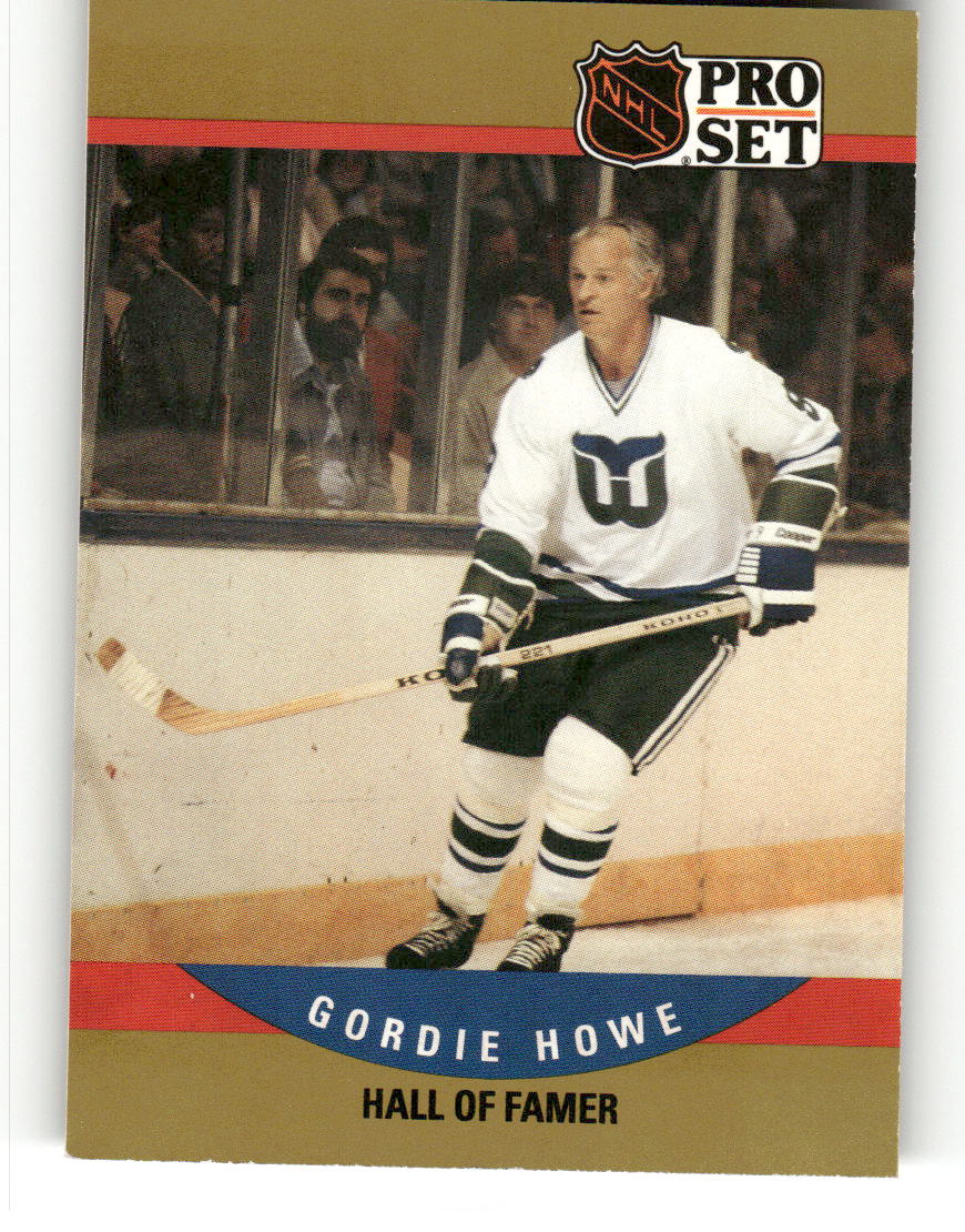 1990-91 Pro Set #660b Gordie Howe Hartford Whalers EX CS26017151