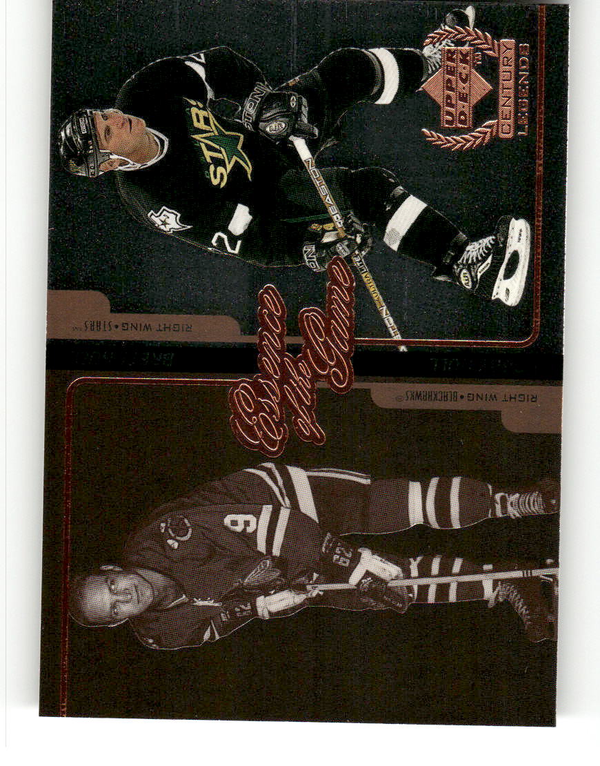 1999-00 Upper Deck Century Legends #E7 Bobby Hull / Brett Hull EX CS26017154