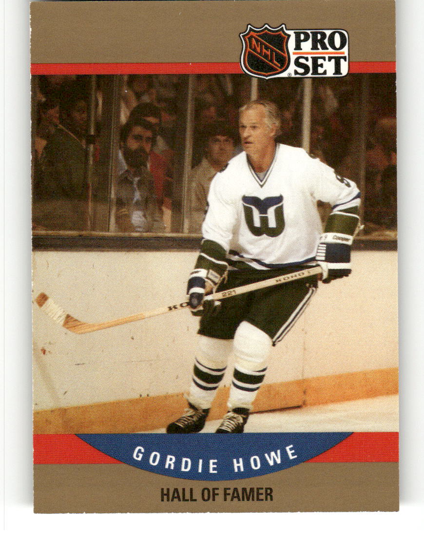1990-91 Pro Set #660b Gordie Howe Hartford Whalers EX CS26017155