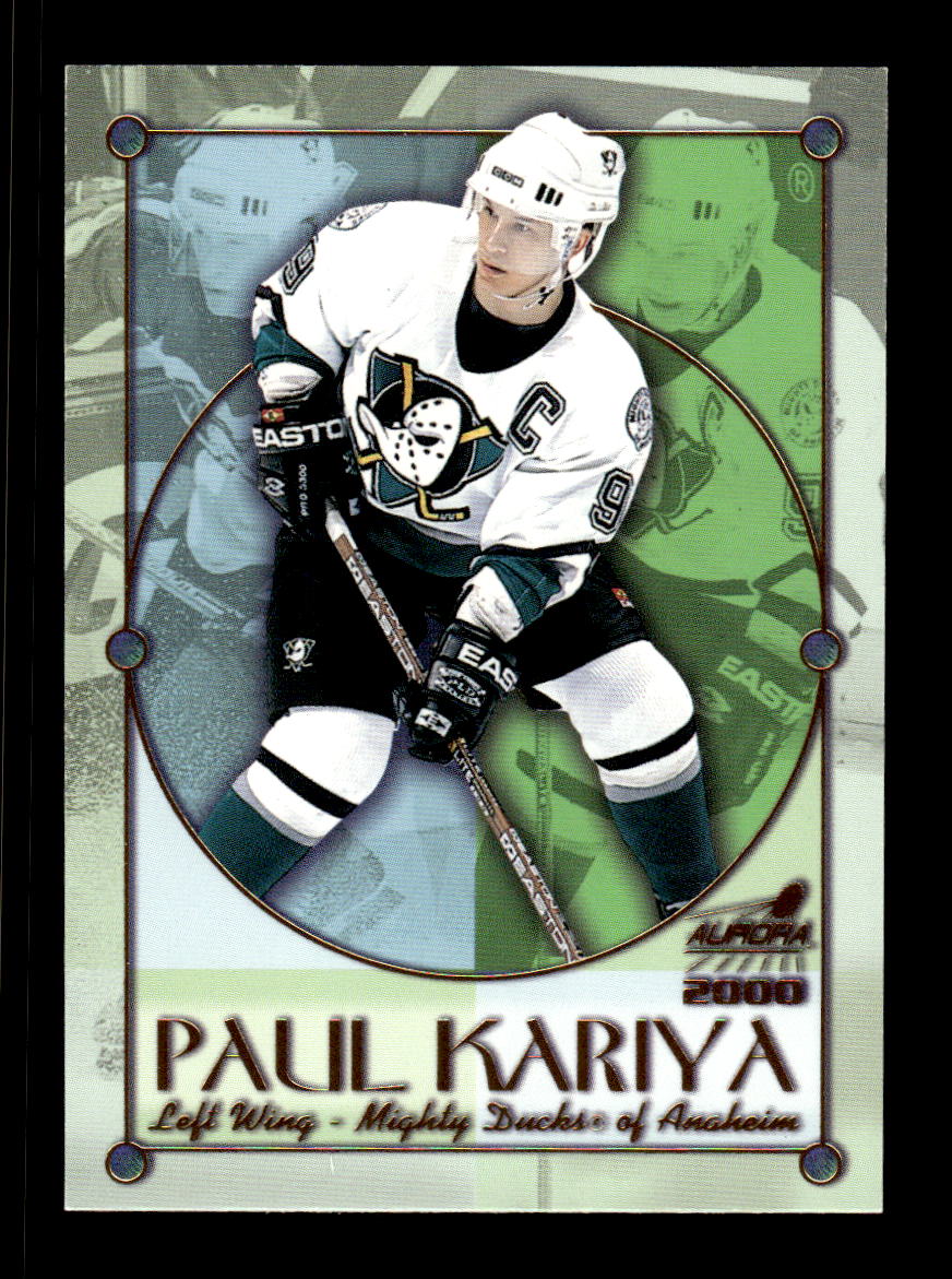 1999-00 Pacific Aurora #1 Paul Kariya Anaheim Mighty Ducks EX CS26017157