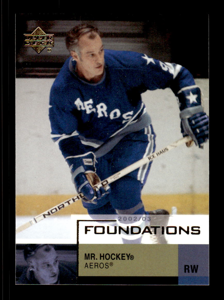 2002-03 Upper Deck Foundations #38 Gordie Howe Houston Aeros EX CS26017190
