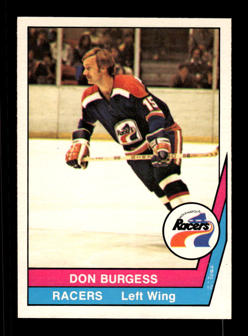 1977-78 O-Pee-Chee WHA #66 Don Burgess Indianapolis Racers EX CS26017200