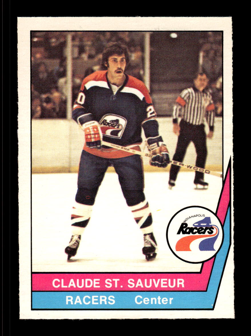 1977-78 O-Pee-Chee WHA #7 Claude St. Sauveur Indianapolis Racers EX CS26017204