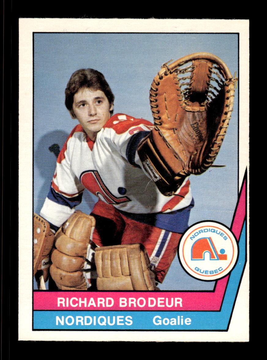 1977-78 O-Pee-Chee WHA #38 Richard Brodeur Quebec Nordiques EX CS26017208