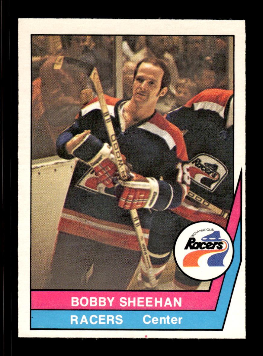 1977-78 O-Pee-Chee WHA #47 Bobby Sheehan Indianapolis Racers EX CS26017210