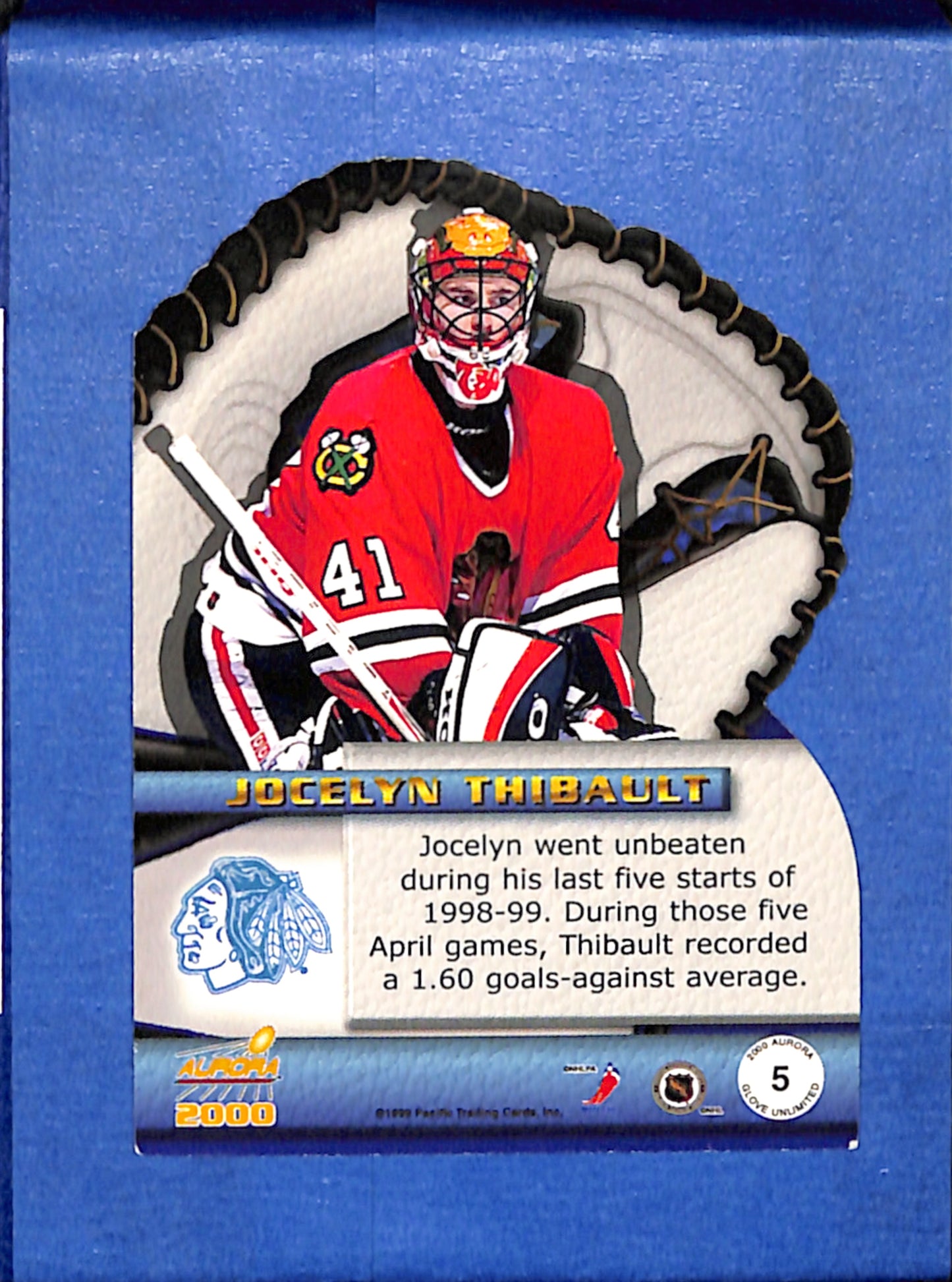 1999-00 Pacific Aurora #5 Jocelyn Thibault Chicago Blackhawks EXMT CS26017227