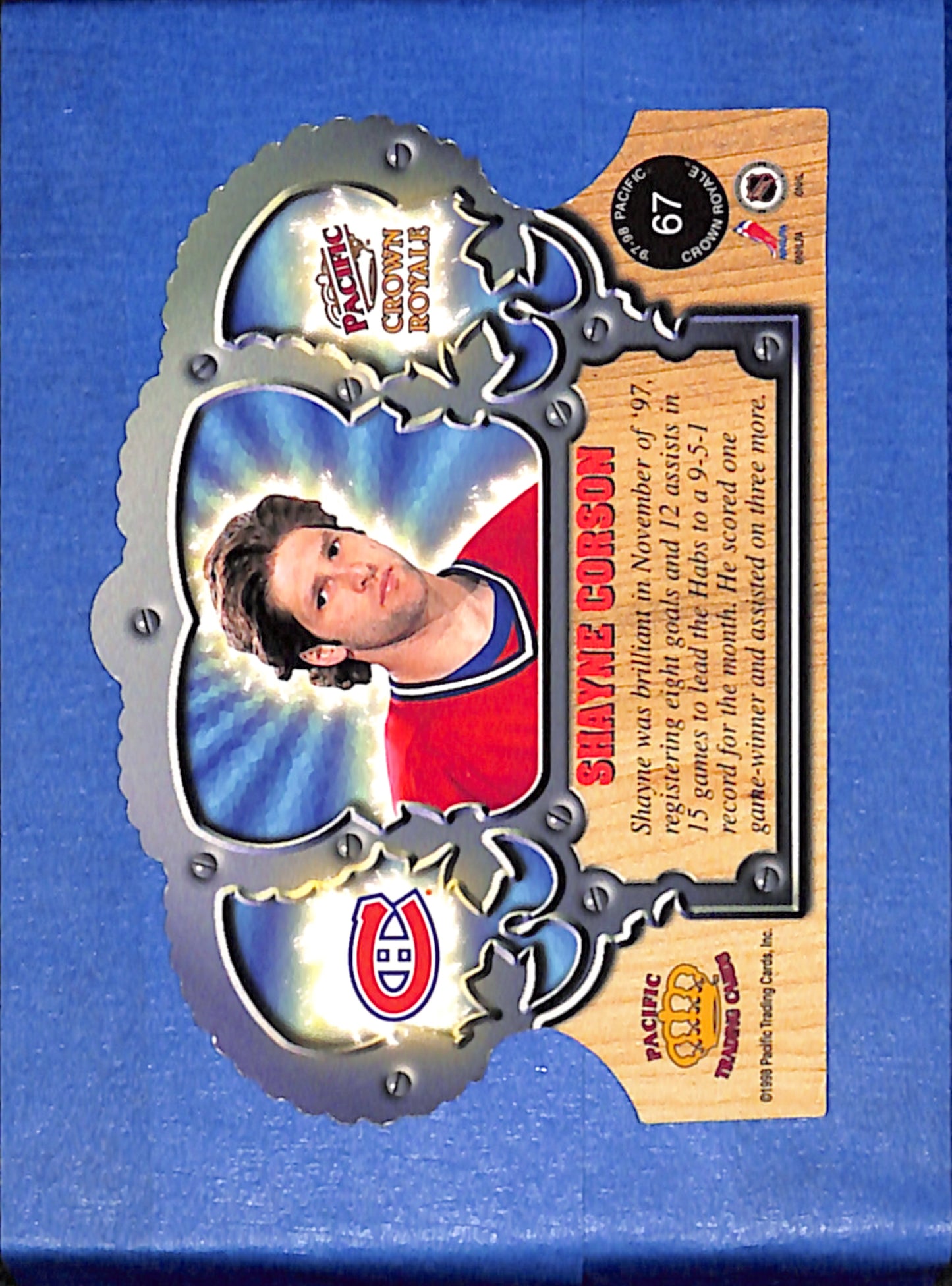 1997-98 Pacific Crown Royale #67 Shayne Corson EXMT CS26017228