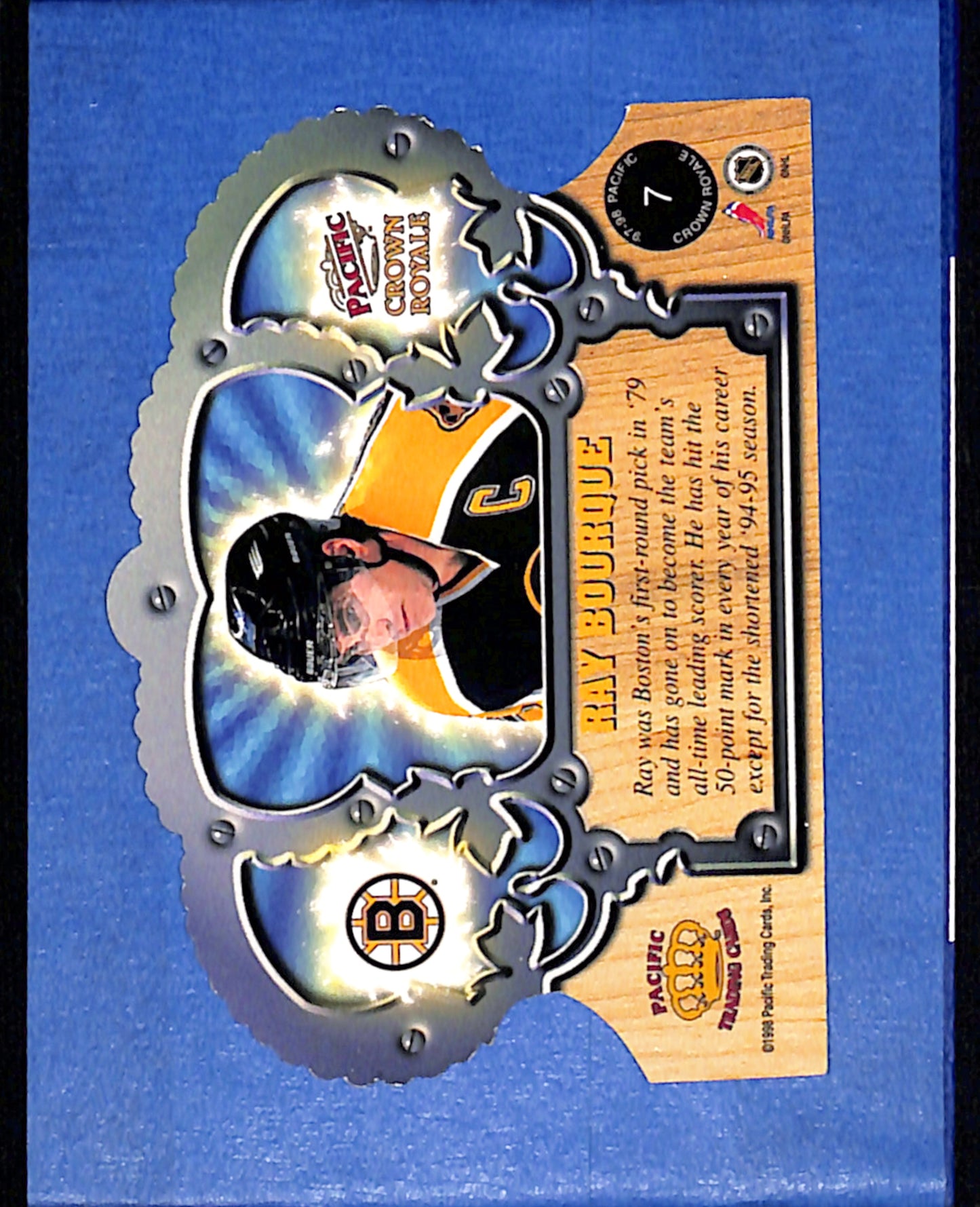 1997-98 Pacific Crown Royale #7 Ray Bourque Boston Bruins EXMT CS26017236