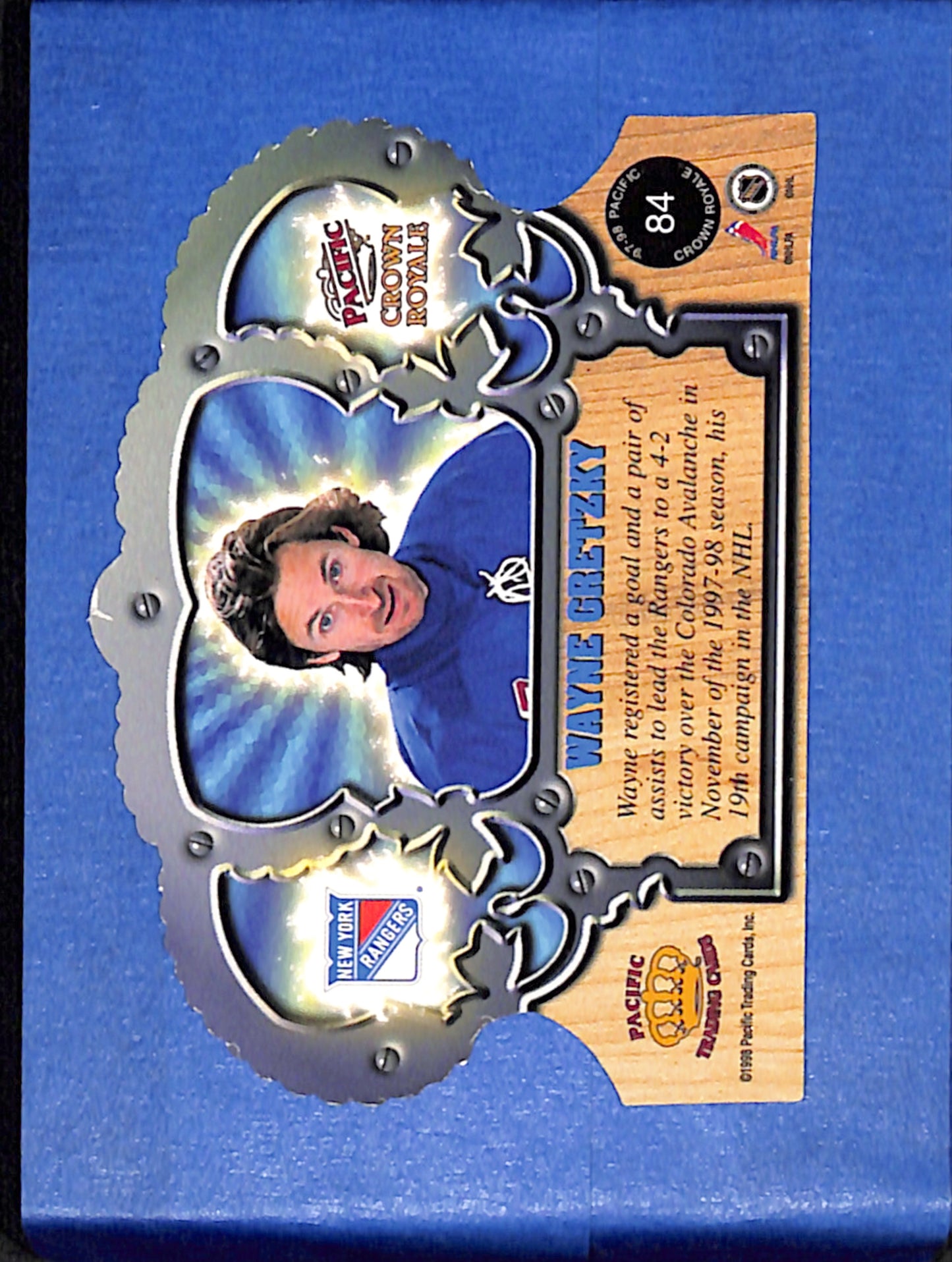1997-98 Pacific Crown Royale #84 Wayne Gretzky New York Rangers EXMT CS26017238