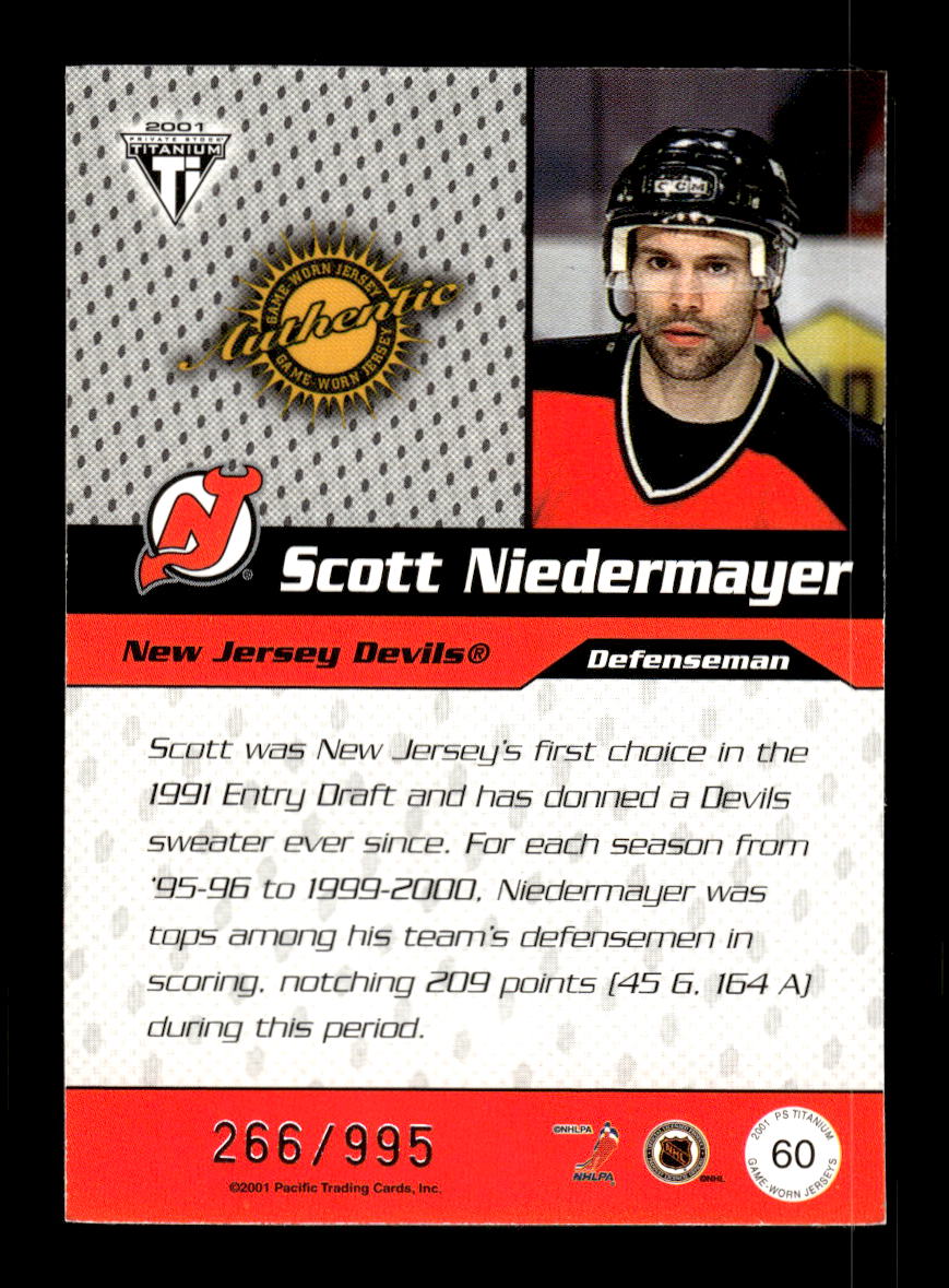 2000-01 Pacific Private Stock Titanium #60 Scott Niedermayer EX CS26017256