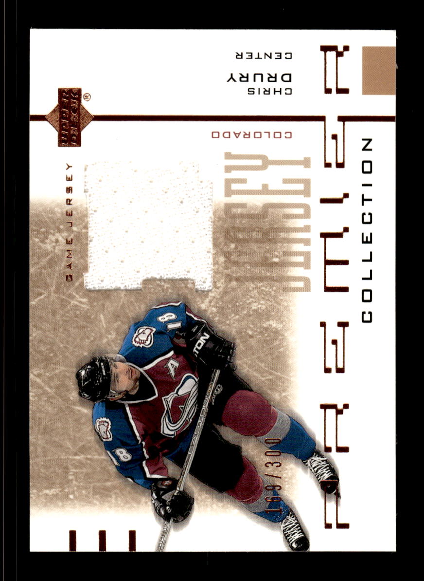 2001-02 Upper Deck Premier CHRIS DRURY Jersey BRONZE CS26017257