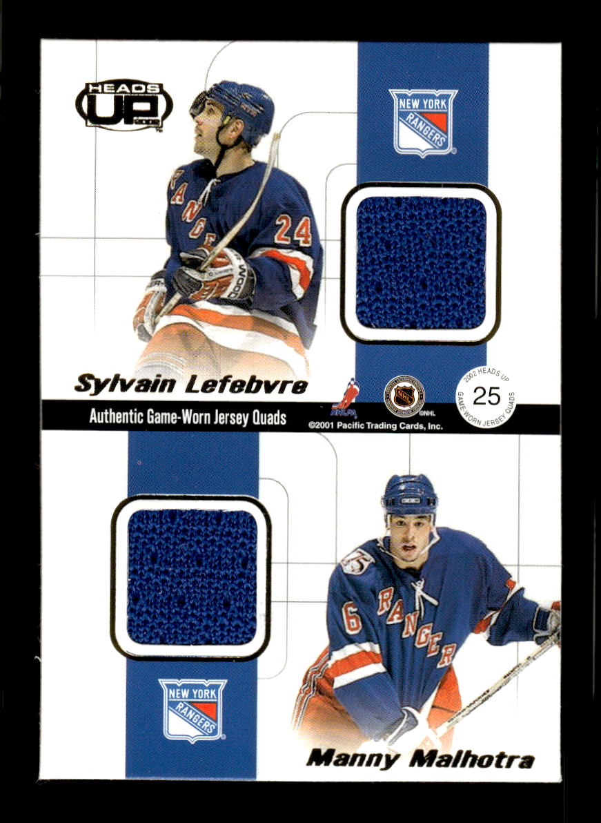 2001-02 Pacific Heads Up #25 York Graves Lefebvre Malhotra  EX CS26017259