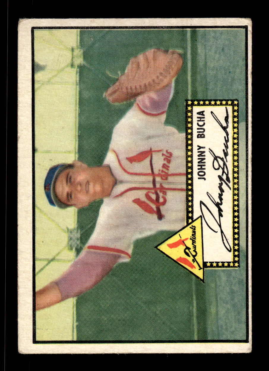 1952 Topps #19 Johnny Bucha BLK BK St. Louis Cardinals LOW GRADE CS26017297