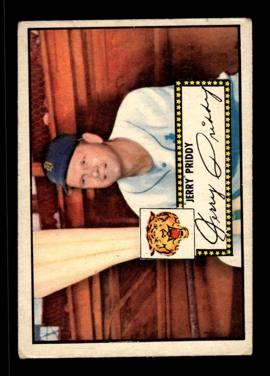 1952 Topps #28 Jerry Priddy Detroit Tigers LOW GRADE CS26017303